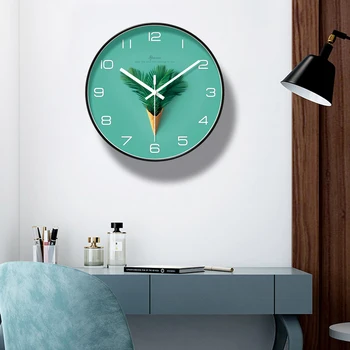 12 Colių Šiaurės Silent Laikrodis,pilkos Gradientas Modernus Minimalistinio Kvarco Sieniniai Laikrodžiai ,Namų Dekoro Priedai