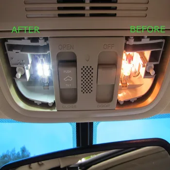 12pcs Balta Canbus Automobilio LED Lemputės Interjero Paketas Rinkinys 1998-2003, Lexus ES300 Žemėlapis Dome Durų Licencijos numerio apšvietimo Lemputės