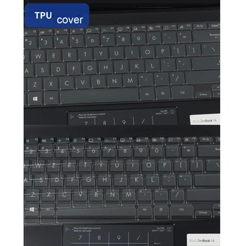 13.9 Klaviatūros Apima ASUS Zenbook S UX393 EA UX393JA UX392 naujų 2020 m. TPU nešiojamųjų kompiuterių klaviatūrų aišku, stabdžių dulkės, padengti minkštos silcone
