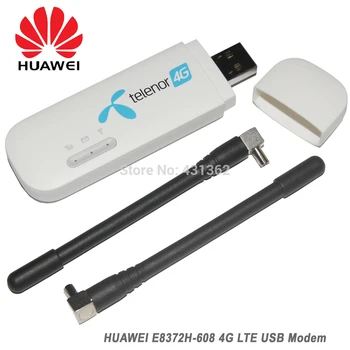 150Mbps HUAWEI E8372 E8372H-608 4G LTE Mobiliojo ryšio WiFi Hotspot USB Wingle Paramos LTE FDD B1, B3, B5, B7 B28