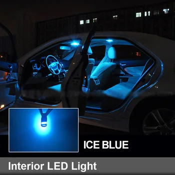 17pcs Canbus Klaida Nemokama Automobilių LED Interjero Dome Žemėlapis Šviesos Rinkinys, Skirtas 