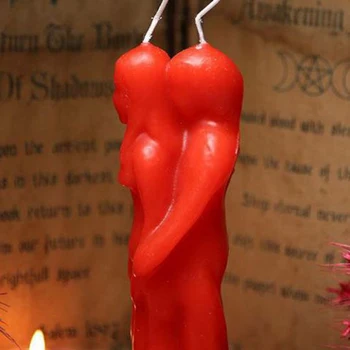 1PC Meilės Votive Žvakės Rankų darbo Humanoidų Žvakės Ragana Magijos Ritualas Žvakė Pora Vestuvių Žvakės Vyrai & Moterų Mėgėjams Žvakės