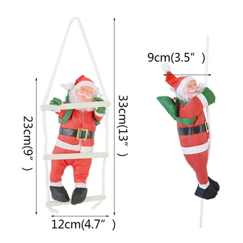 1Pc Lipant kopėčiomis Kalėdų Senelio Lėlės, Žaislai Vaikams, Kalėdinės Dovanos Naujųjų Metų 2021 Santa Claus Ornamentu Apdaila, Vaikų Kambarys