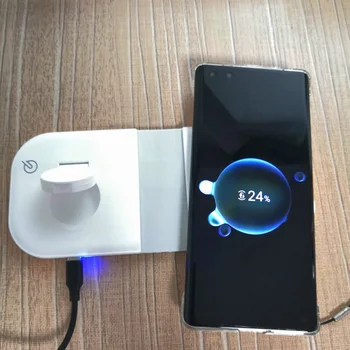 2 In 1, Sulankstomas Belaidis Kroviklis Magnetinio Charging Dock For iPhone 12 Pro Max Mini Apple iWatch Belaidžio Indukcijos Įkrovikliai
