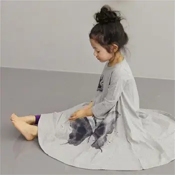 2018 naujas mados mergaičių didelis drugelis trimitas Japonijos princesė ilga suknelė vaikų dėvėti vaikų 2-10 metų