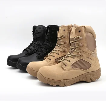 2018 saugos batai Armijos Vyrų Commando Kovoti su Dykuma Žiemos Lauko Vaikščiojimo Batai Nukreipimo Taktikos darbo batai (Dydis-35 - 46)
