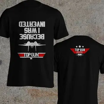 2019 Juokinga Dvipusės Top Gun Sertifikuotas Konsultantas Įkvėpė Top Gun Filmą Tom Cruise Black T-Shirt Unisex Tee