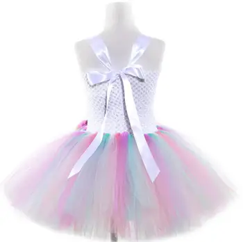2019 Mergina Vienaragis Suknelės Mergaitėms Tutu Princesė Šalis Suknelės Gėlių Gimtadienio Cosplay Helovinas Kostiumas Mergaitėms Clothing1-14Y