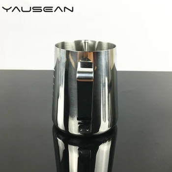 2020 Kokybės nerūdijančio plieno traukti kavos puodelis su matavimo matavimo traukti gėlių taurės cilindrų pieno putos puodą išgalvotas Virtuvės įrankiai