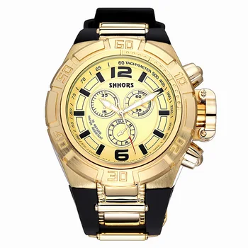 2020 SHHORS Vyrų Laikrodžiai Mados Silikono Sporto Laikrodžiai Vyrams Prabanga Rose Gold Kvarciniai Laikrodžiai Relogio Masculino Reloj Hombre