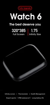 2020 W16 W46 Smart Watch Vyrai Moterys Belaidžio Įkrovimo 1.75 Colių Fitness Tracker Vandeniui Smartwatch 