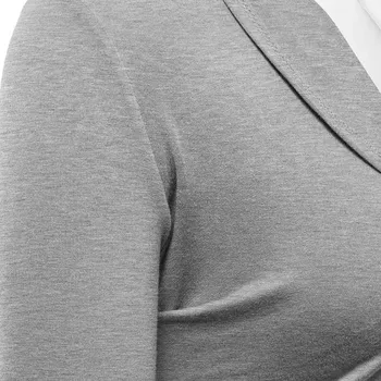 2020 m. Moteris Kietas Trumpas Pečiais Cardigan Atidaryti Priekiniai ilgomis Rankovėmis Boler Mini Darbo apkarpytos Cardigan Moterų Megztinis Liemenė