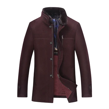 2020 m. Naujas stiliaus švarkas Aukštos kokybės vyriškų drabužių tirštėti tranšėjos paltai, vyriški laisvalaikio kailis Klasikinis Verslo vyrų paltas JK03