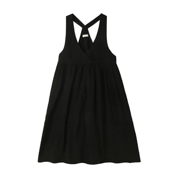 2020 metų Vasaros originalaus dizaino ilga suknelė,laisvas atsitiktinis medvilnės, lino suknelė, liemenė,didelio dydžio suknelė M-6XL,juodos, raudonos, raudonos, rožinės
