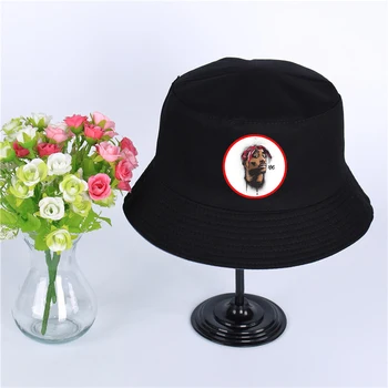 2Pac Tupac Shakur bžūp Moterys Vyrai Panama Kibiro Kepurę Dizaino Butas Saulės Skydelis Žvejybos Žvejys Skrybėlę