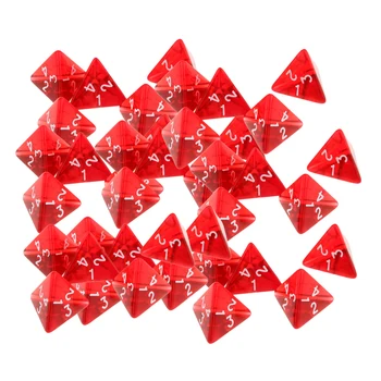 2cm Polyhedral Keturių Sided Dice Nustatyti, Stalo Žaidimai D4 D&D TRPG Spalvų Kauliukai, Raudona, Pakuotėje 150