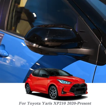 2vnt Automobilių Stilius China Apima Toyota Yaris XP210 2020-Pateikti Automobilių galinio vaizdo Veidrodis Dangčio Rėmo Apdaila, ABS Šildomi Priedų