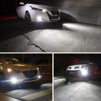 2vnt Didelės Galios Lempos DRL 30SMD 4014 H1 LED Lemputės Pakeitimas Automobilio Rūko Žibintai, Dieniniai Žibintai Balta Mėlyna