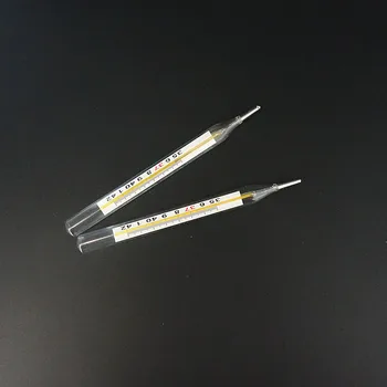 2vnt/Pakuotė Stiklinis termometras medicinos buitiniai gyvsidabrio termometras pagal burnos ir ausų gyvsidabrio stiklo termometras