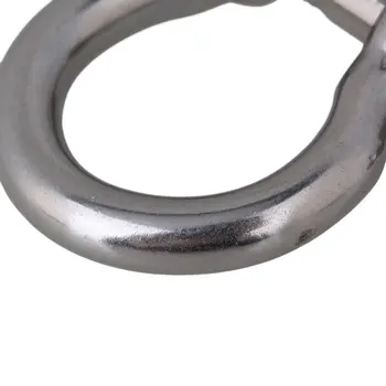 2vnt Sidabro 304 Nerūdijančio Plieno, Europos Stiliaus M8 Saito Juosta Lankas Reguliavimas su Pin Clevis Žiedas