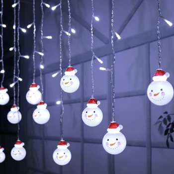 3.5 M 5M Sniego Led užuolaidų styginių šviesos 8 režimai Keičiamas Kalėdų varveklis pasakų šviesos Vestuvių kiemo, langas šaliai dekoro