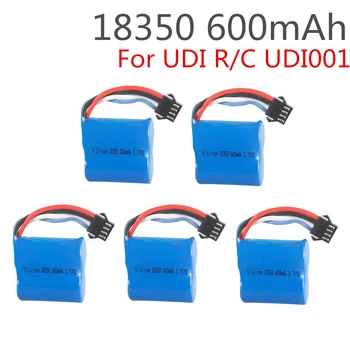 3.7 V 600mAh, Li-ion baterija 18350 bateriją už UPI R/C UDI001 Nuodai Greičio Valtis