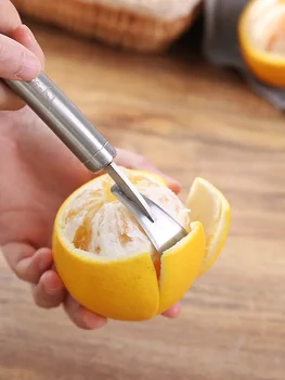 304 nerūdijančio plieno, greipfrutų, apelsinų skustukas šveitimas orange artefaktas pjovimo peilis greitai nulupti apelsinų lupimo įrankis