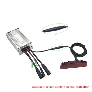 36V/48V Ebike Galinis Žibintas/Uodegos Šviesos diodų (LED) Saugos signalas Galinio Žibinto E-scooter SM/ Vandeniui Sąsajos Jungtys dviratį uodegos šviesos