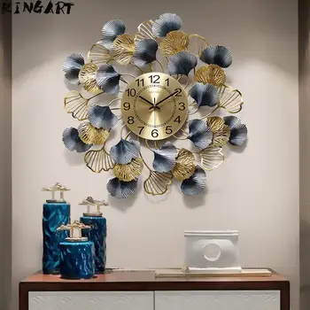 3D Kūrybos Apvalus Laikrodis Sienos Modernaus Dizaino Sieninis Laikrodis Namo Kambaryje Metalo Sienų Dekoras Kambarį Namo Apdaila Kabinti 64369