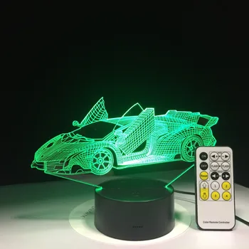 3D Lempos Greitas AUTOMOBILIŲ USB Naktį Šviesos Daugiaspalvis Lava LED RGB Apšvietimas Luminaria Lentelėje Vaikams Kalėdų Dovanos, Namų dekoro