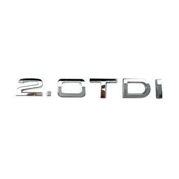 3D Plastiko Chrome 2.0 TDI Automobilių Lipdukai, Emblemos Emblemos Emblemes Emblema