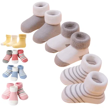 3Pair/daug 2020 naujas medvilnės kojinės naujagimiui berniukų ir mergaičių, kūdikių koja kojinių