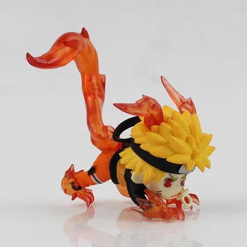 3pcs 7cm Q Versija Naruto Pav Shippuden Uzumaki Naruto Uchiha Sasuke Gaara animacinių filmų anime paveikslas modelis, žaislai vaikams, dovanos