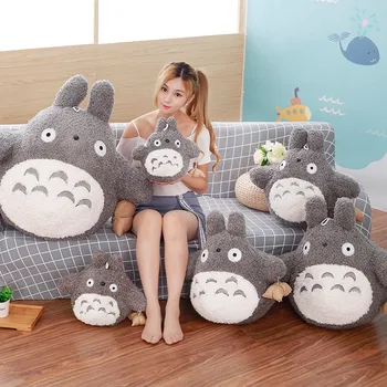 40-85cm Totoro Pliušiniai Žaislai, Minkšti Įdaryti Gyvūnų, Animacinių filmų Pagalvė Pagalvėlės Mielas Fat Cat Šinšilos Vaikų Gimtadienio, Kalėdų Dovana