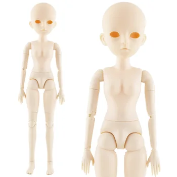 42cm Bjd Doll 1/4 24 Kilnojamojo Sąnarių 3D Akys, Ilgi Tiesūs Garbanotas Plaukų Makiažas Nuogas Kūnas Mados Lėlės, Žaislai Mergaitėms 