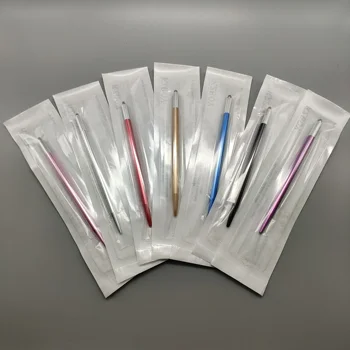 50PCS/Daug Microblading Spalvinimas Rankiniai įrankiai su Sterilios Pakuotės Antakių Šešėlių Peiliukai