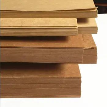 50pcs/daug A5, A4 kraft popieriaus rudo popieriaus amatų storio valdybos kartono kortelės knyga 