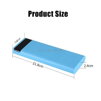 5V 2A Dual USB LCD Galia Banko Shell 10x18650 Baterija Atveju Nešiojamų Išorinio Langelį be Baterijos Powerbank Raštas Dropship