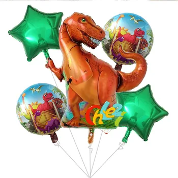 5vnt Didelių Dinozaurų folija balionas berniukas Mergaitė gyvūnų balionai dinozaurų gimtadienis, Vestuvės juros periodo pasaulio balionų dekoracijos