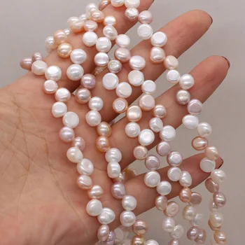 7-8mm Nereguliarus Gėlavandenių Perlų Aukštos Kokybės Natūralių Perlų Moterims 