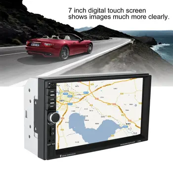 7 Colių Dvigubi 7018B 2 DIN Car FM Stereo Radijas MP5 Grotuvas TouchScreen Multimedijos grotuvas Su Kontrolės Kryptis