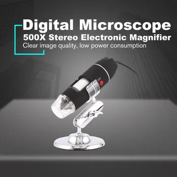 8 LED Skaitmeninis Mikroskopas Trys Viename 