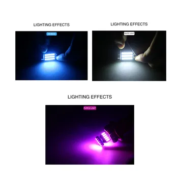 8Pcs White Ice Blue LED Lempos, Automobilių Lemputės Interjero Paketą Rinkinys 2013-m. 