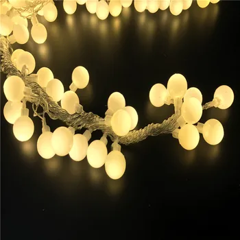 AC220V 5M 28 LED Vyšnių Kamuolys lemputė string žibintai LED Girliandą Kalėdų dekoracijas Festivalis lauko Vestuvių Girliandą Namų Dekoro