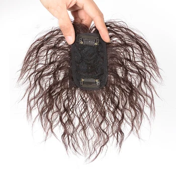 Allaosify Topper Hairpiece Moterų Garbanotas Kukurūzų Barzda Natūralių Plaukų Įrašą Ins Plaukų Topper Įrašą Plaukų Priauginimas Sintetinių Plaukų Grynas