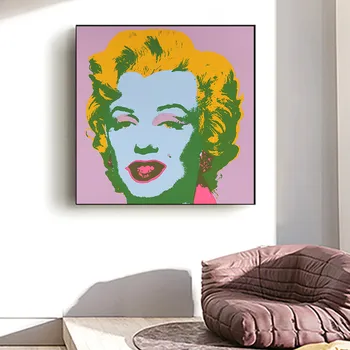 Andy Warholas Meno Marilyn Monroe Seksualių Moterų Tapybos Drobės Plakatai ir Spausdina Sienos Nuotrauka Meno Kambarį Cuadros Neįrėminti
