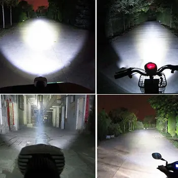 Apmatauto 2vnt Vandeniui Motociklo LED Prožektoriai, Žibintai 6W 1000Lm XML-T6 Balta 6000k Motoroleris/Dviratis Aliuminio Rūko žibintai DRL Žibintai