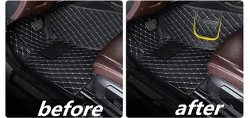 Atnaujinti odos automobilio grindų kilimėliai Mazda CX-5 CX5 MK2 2017 2018 2nd Gen Užsakymą pėdų Pagalvėlės automobilių kilimų automobilių apima