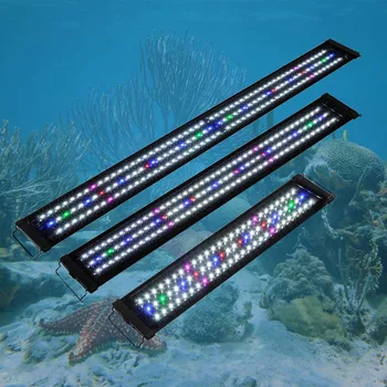 Atsparus vandeniui JAV Plug Akvariumas LED Žibintai Žuvų Bakas Šviesos Juosta Mėlyna 60/90/120CM Povandeninis Povandeninis Įrašą Lempos Vandens Dekoras