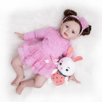 Aukštos Kokybės Atgimsta Bamblys Princesė Mergina Lėlės Silikono Vinilo Žavinga Gyvas Kūdikis Bonecas Mergina Bebe Lėlės Reborn Menina Dovana